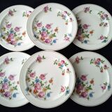 6 Limoges porcelain dessert plates Raynaud é Cie