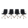 Mid-Century Conference Chairs "Comet" by Gunilla Allard for Lammhults, Sweden, 1990s, Set of 4