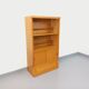 Vintage oak storage bookshelf from the 1960s.