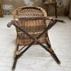 Popular rope, wicker and wood chair