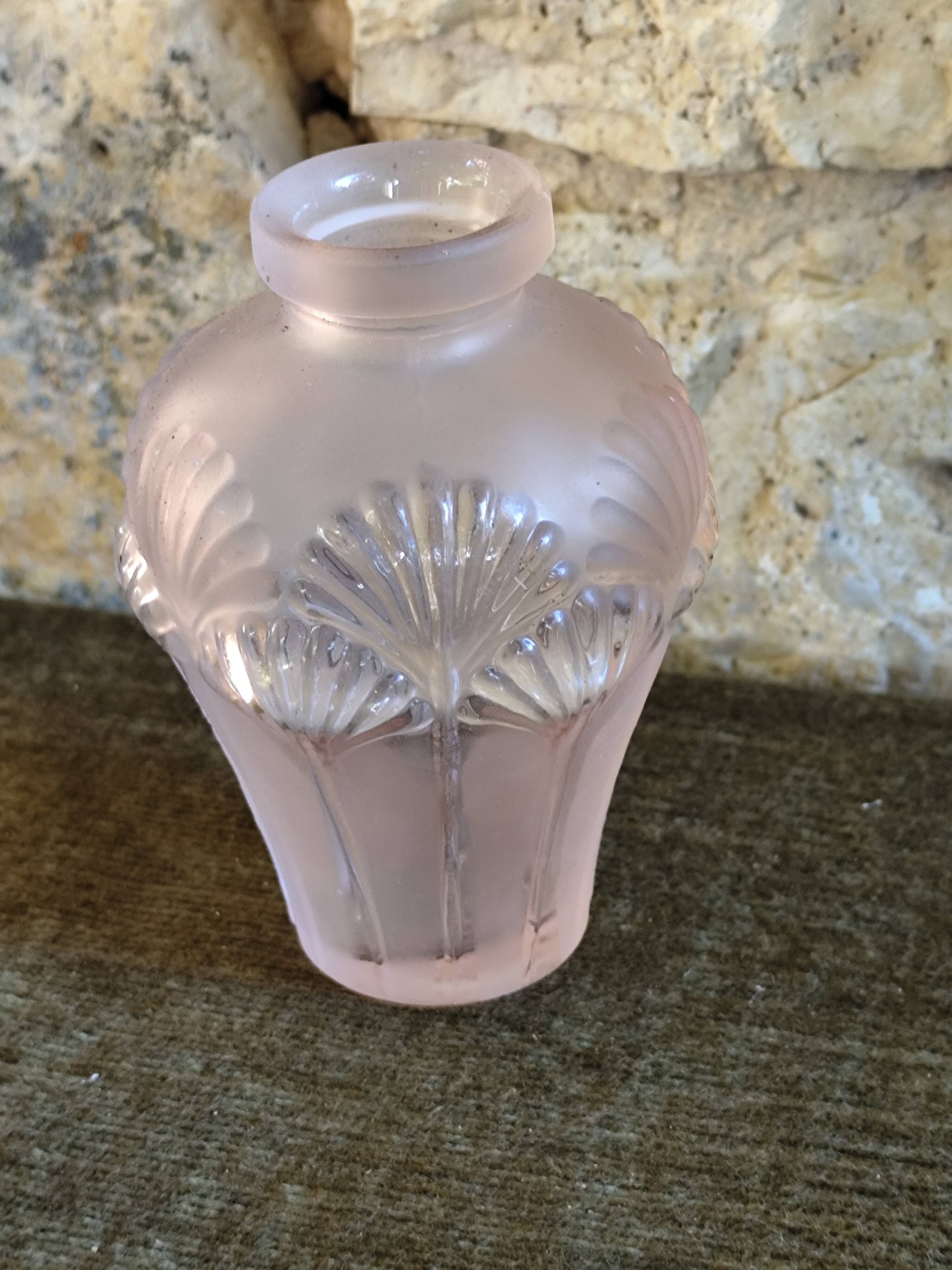 Pink glass vase
