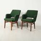 Pair of Green Oslosund armchairs by Kinnarps, 1950s