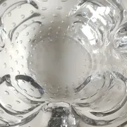 Transparent Murano Bullicante Ashtray/Small Bowl. Diameter 21 cm.