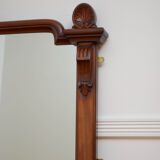 Victorian mahogany overmantel mirror - 75x121cm