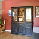 Patinated black cupboard