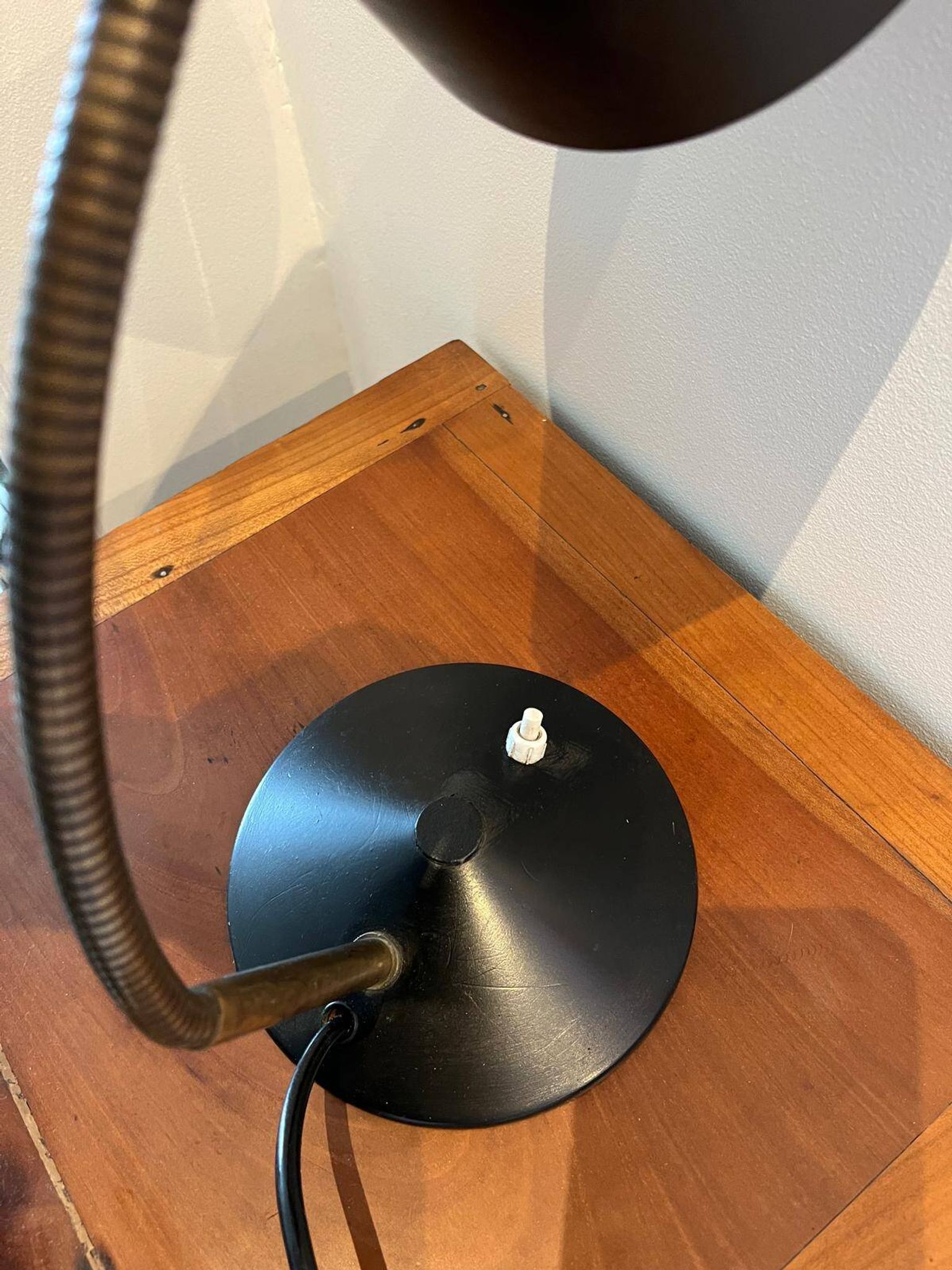 Lampe de bureau noire réglable mid-century (1950-1960) Helo Leuchten