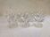 12 engraved fine glass aperitif / liqueur glasses