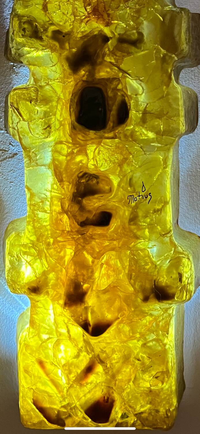 Matius Totem French Pop Art wall lights, sculpture, 1970