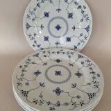 6 English dinner plates, Scandinavian decor