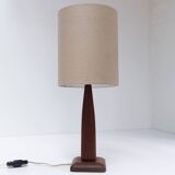 Vintage Danish Teak Table Lamp, 1960s