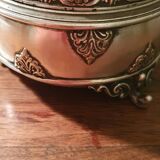 Boite, vide poche en bronze argenté F. Barbedienne, XIXème s.