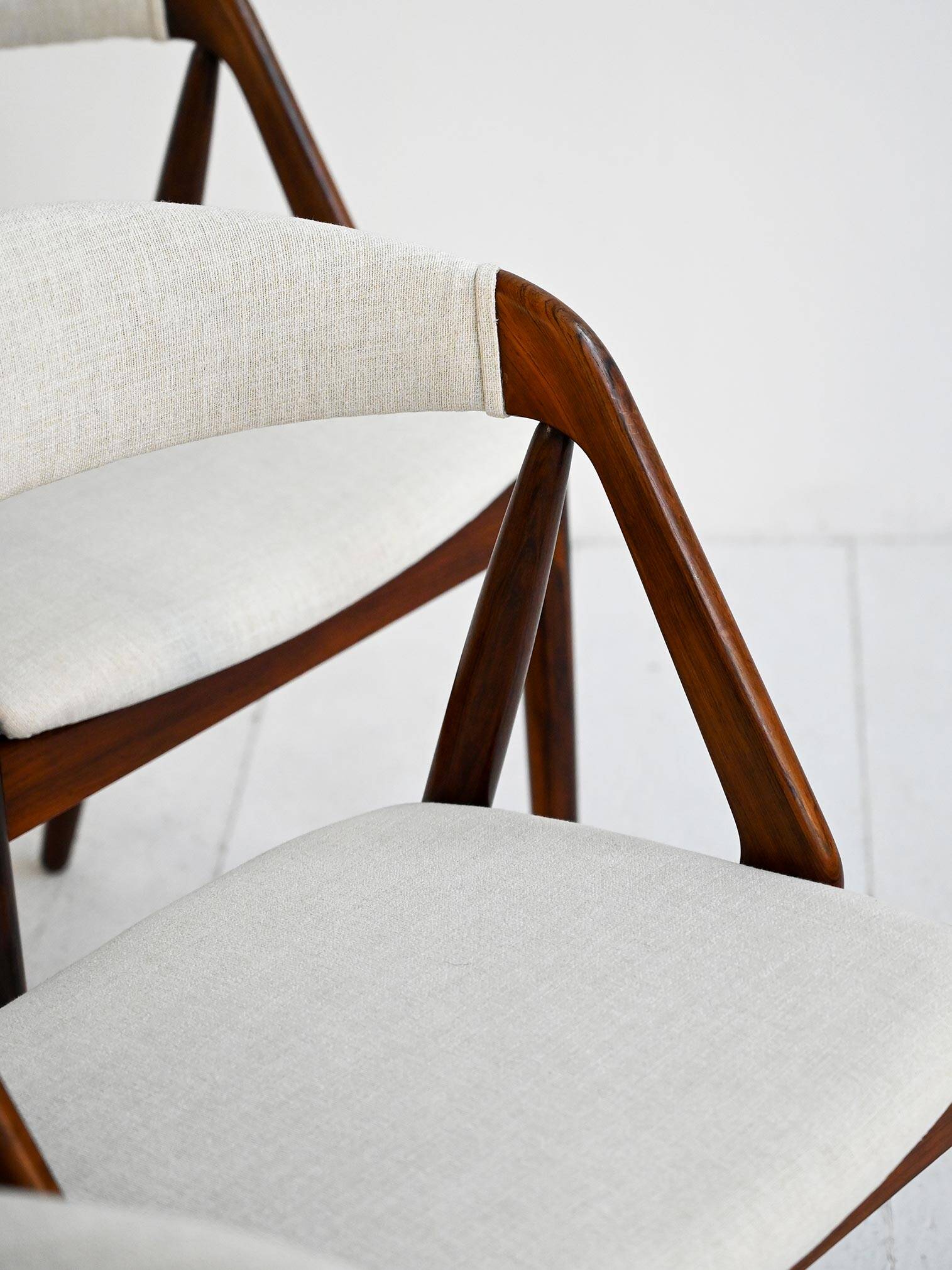 Set of 8 model "31" chairs by Kai Kristiansen for Schou Andersen Møbelfabri
