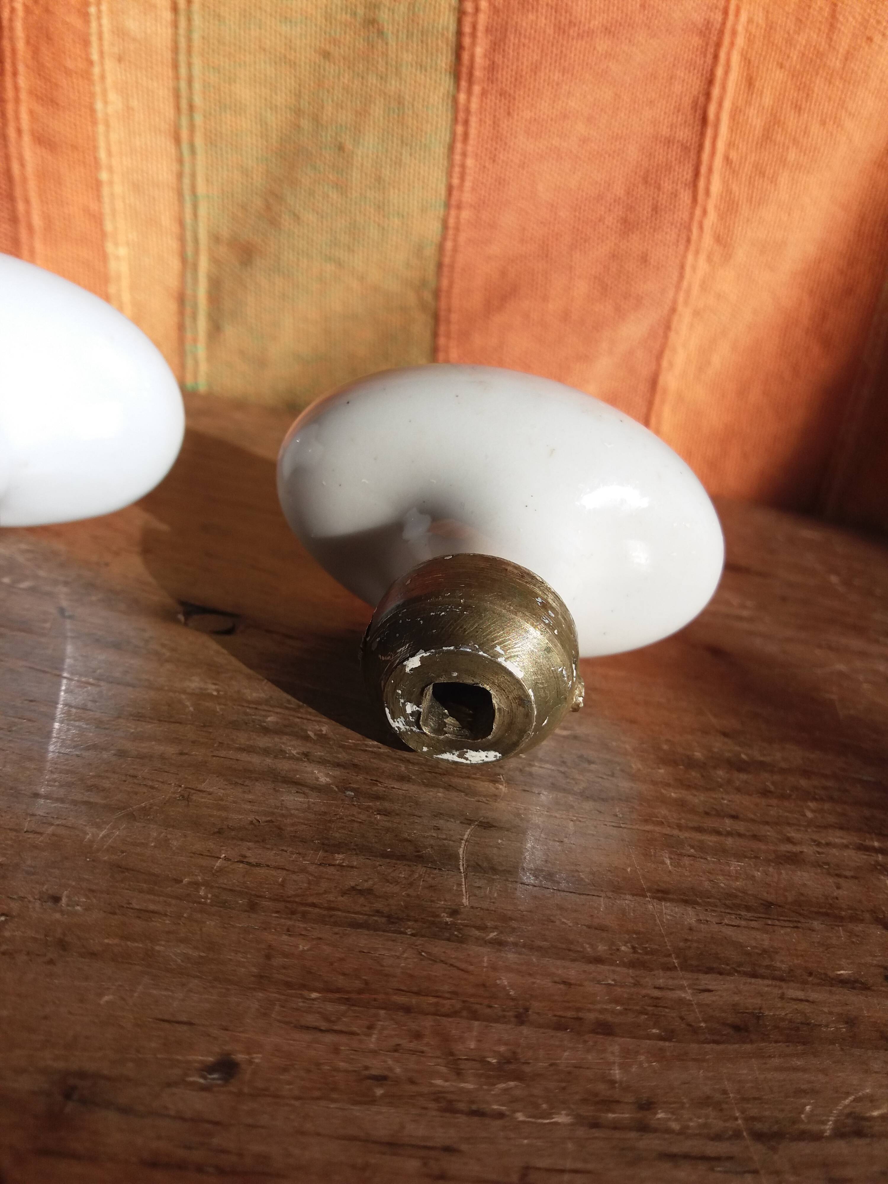 Porcelain door knob handles