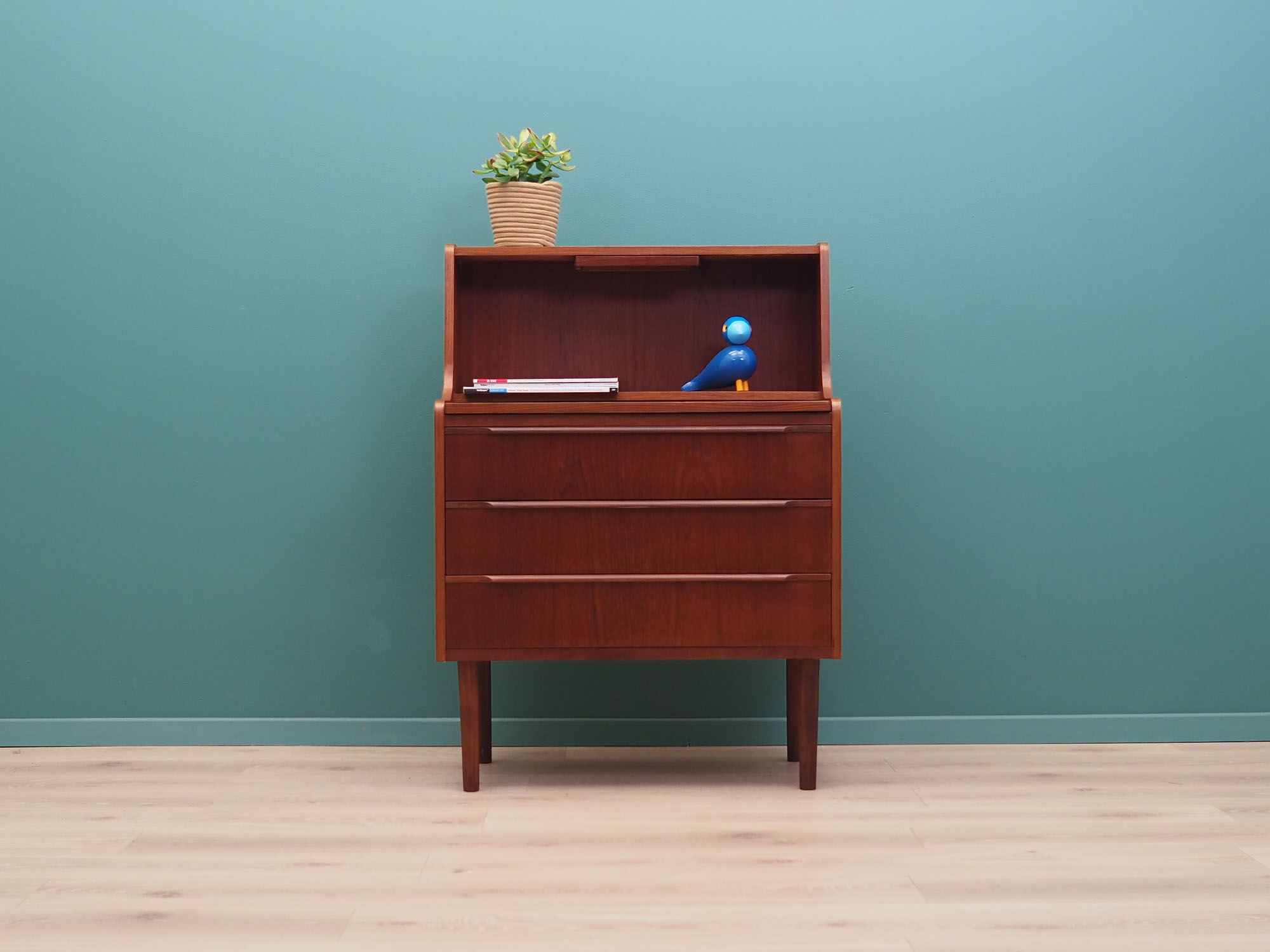 Teak Secretary, Danish design, 1970s, production: Denmark