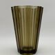 Vintage luminarc smoked glass vase, france - 1970s