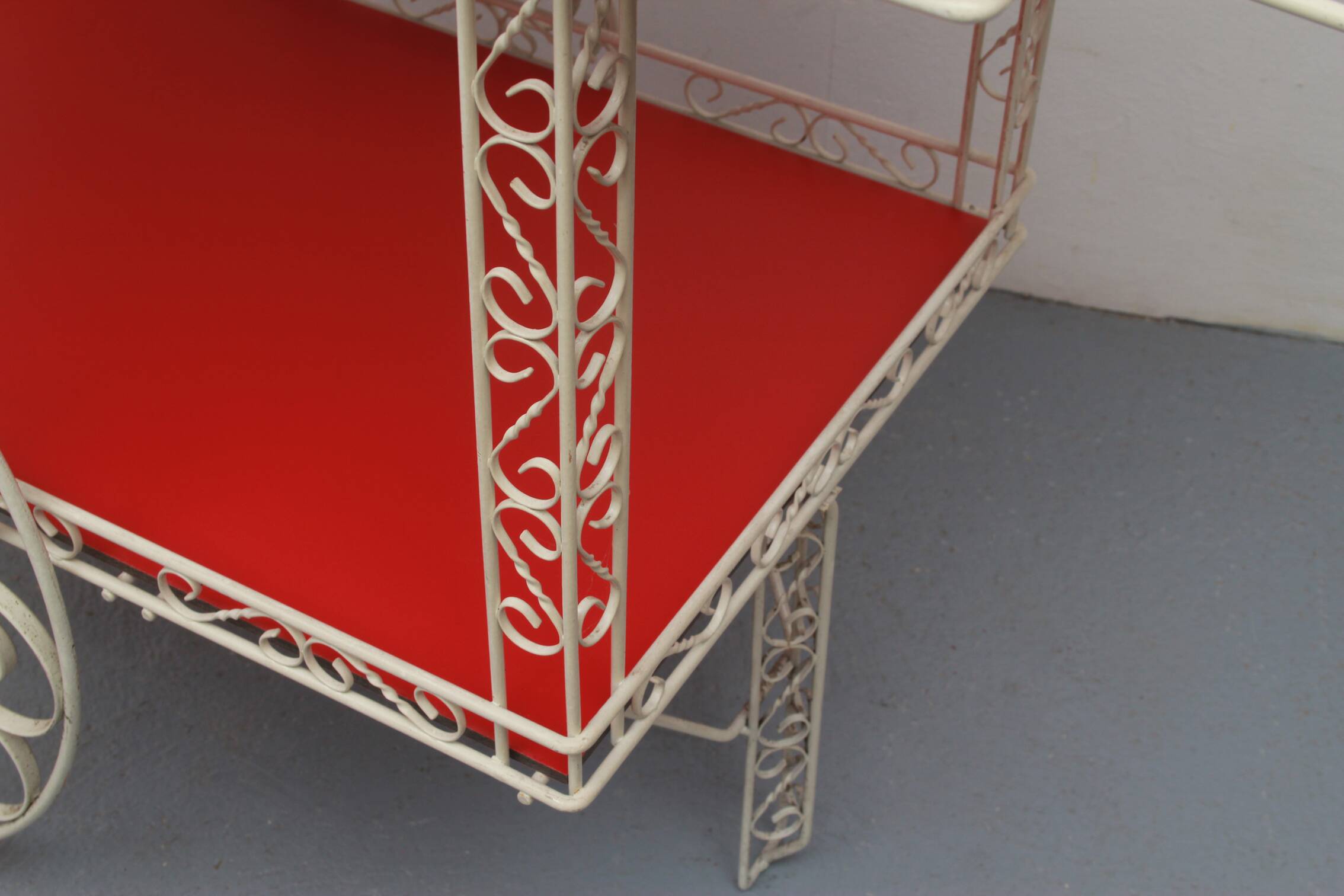 1950s French serving trolley for garden