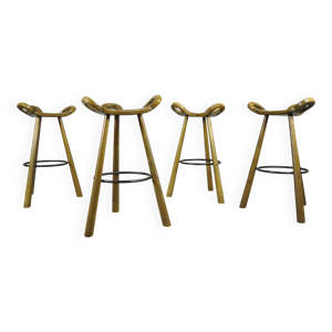 4 tabourets de bar brutalistes