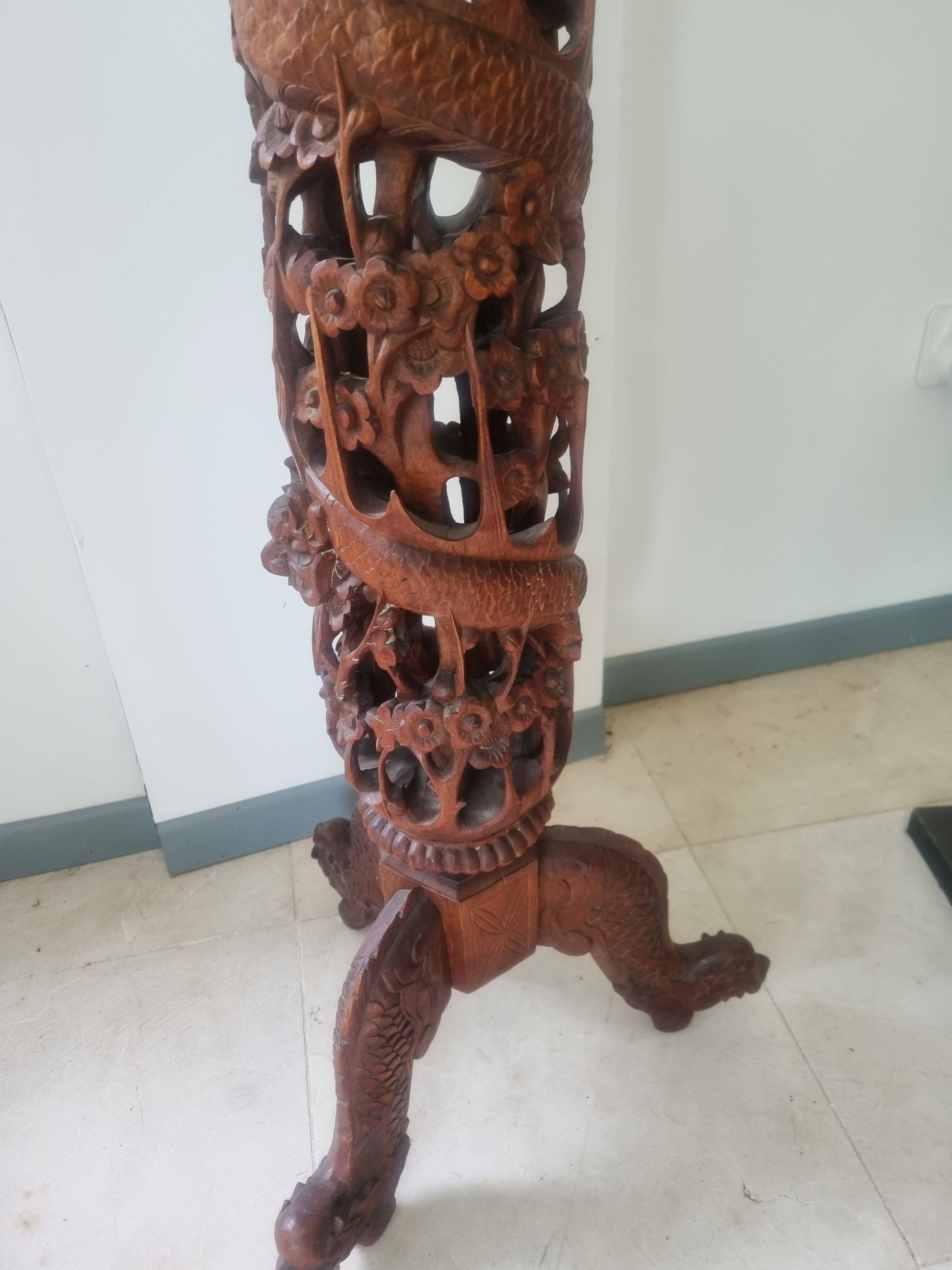 ANTIQUE EXOTIC WOOD TRIPOD SADDLE 1890