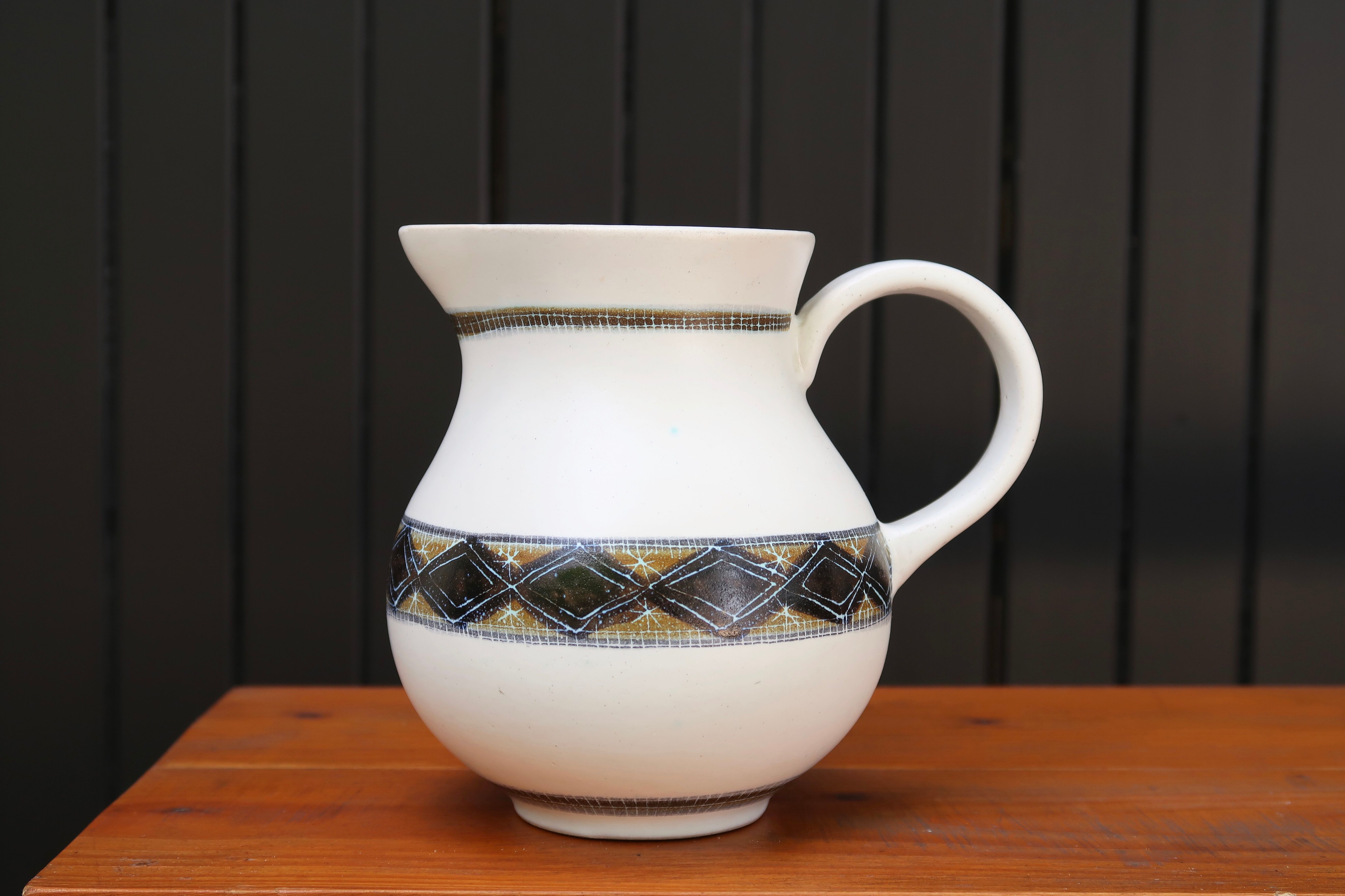 Ceramic pitcher by Dominique Guillot, Vallauris 50s