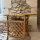 Table d'appoint, desserte en rotin, 2 niveaux