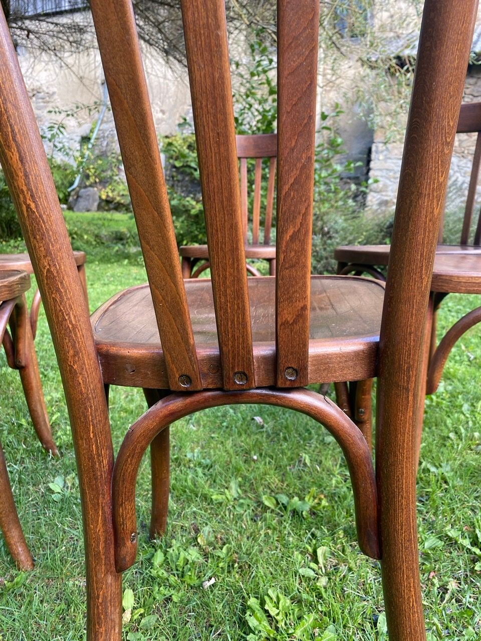 Set of 6 chairs bistro Fischel early XX century