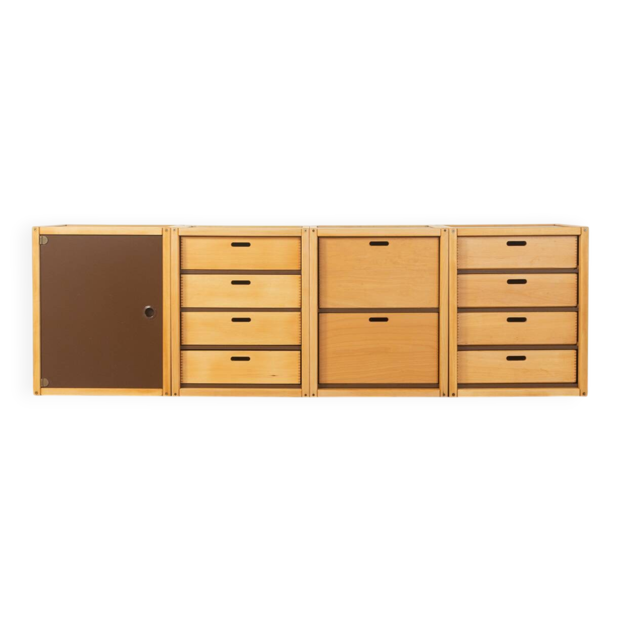 Flötotto modular chest of drawers system, 1970s, set of 4