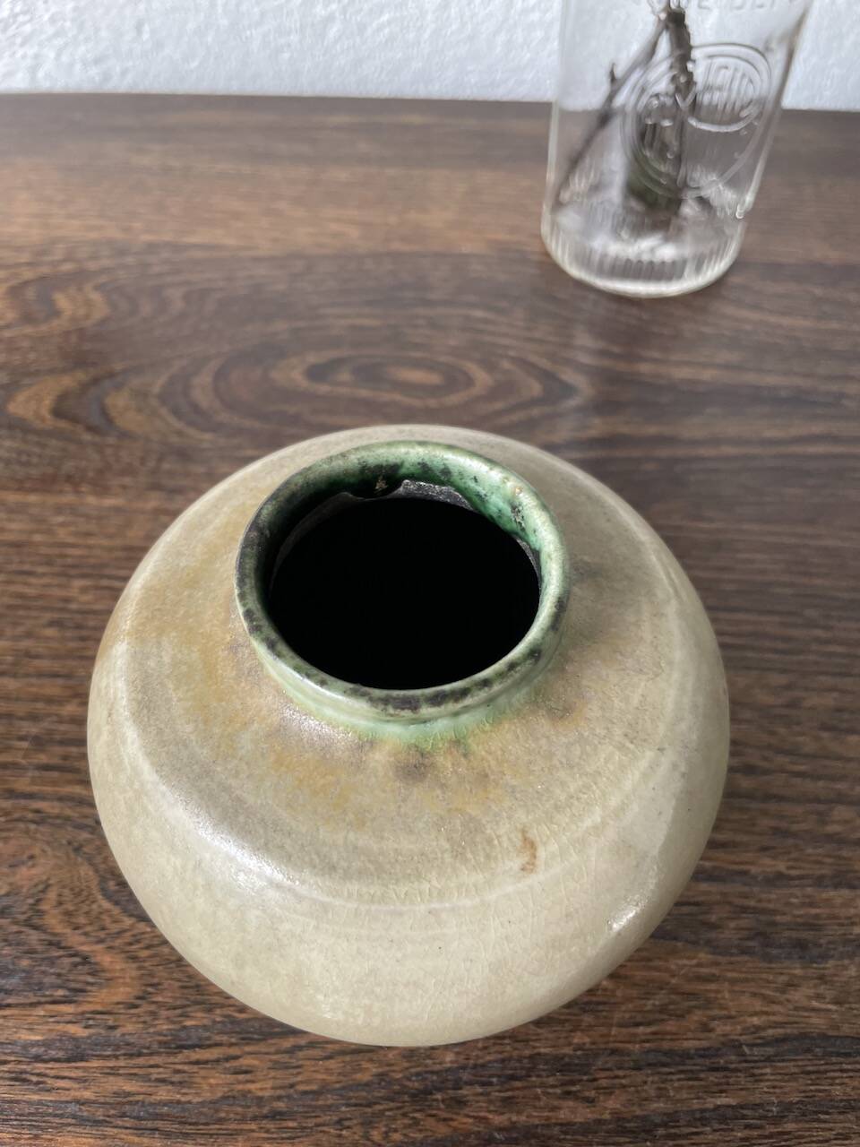 Small glazed ceramic vase