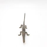 Crocodile laiton doré vintage