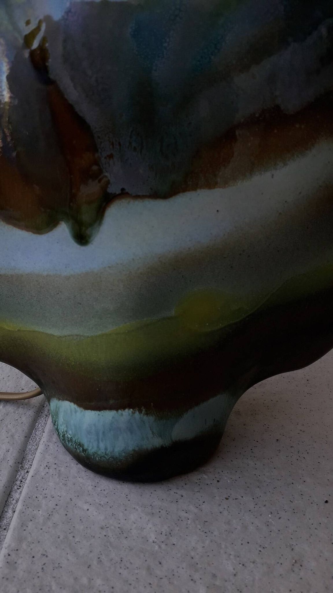 Pied de lampe en céramique