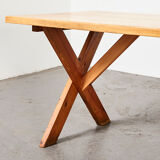 Pine dining table 1970s