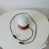 Vintage opaline ball lamp from the 80s