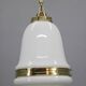 Peter Behrens “Luzette” Art Deco opaline glass pendant, Germany, 1930s