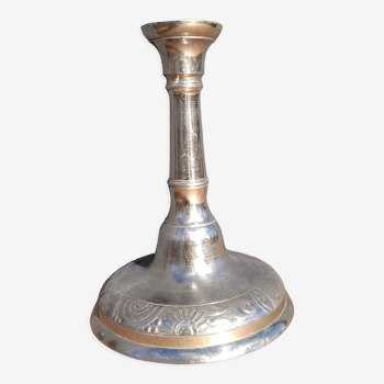 Silver metal candlestick