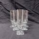 6 crystal champagne flutes from Villeroy and Boch, model Mercury - Height 17.