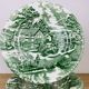 10 assiettes English Style Luneville vertes
