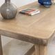 Brutalist coffee table in solid oak