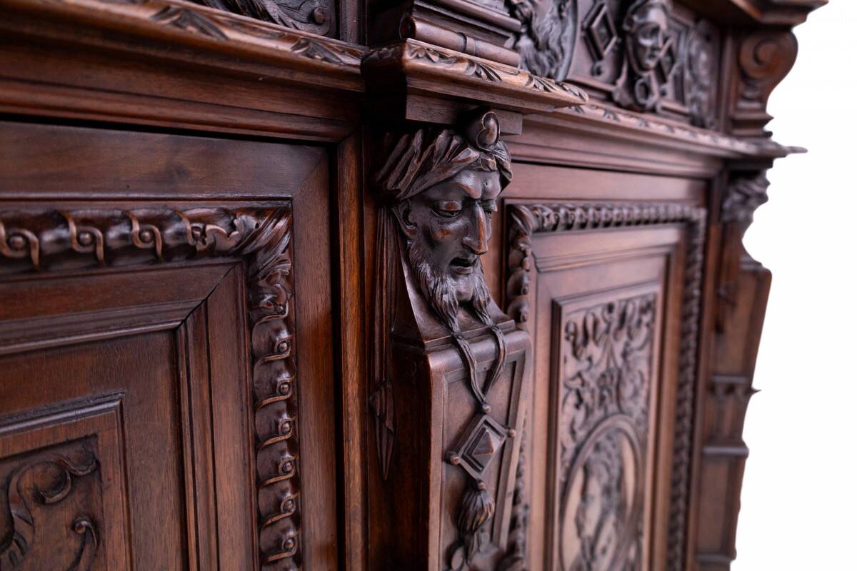 Carved sideboard, France, ca. 1880.