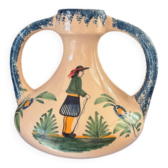 Signed Quimper vase