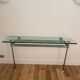 Metal and glass console, unique piece 1980