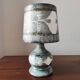 Lampe vintage 70 en onyx gris