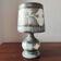 Vintage 70s lamp in grey onyx