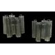 Gray murano glass wall light “tronchi” -1l
