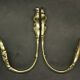 Paire d'embrasses style Rocaille / Rococo du XIXe - bronze doré
