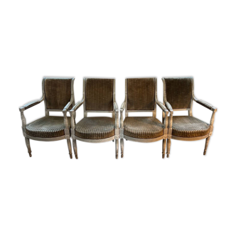 4 Epoque DIrectoire armchairs