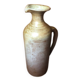 Ancien pichet grès brun beige vintage