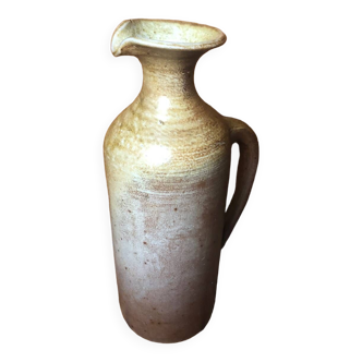 Old vintage brown beige sandstone pitcher