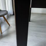 Extendable table in tempered glass white