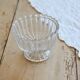Vintage glass bowl on a pedestal