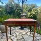 Flat desk in mahogany in the Louis XVI style.