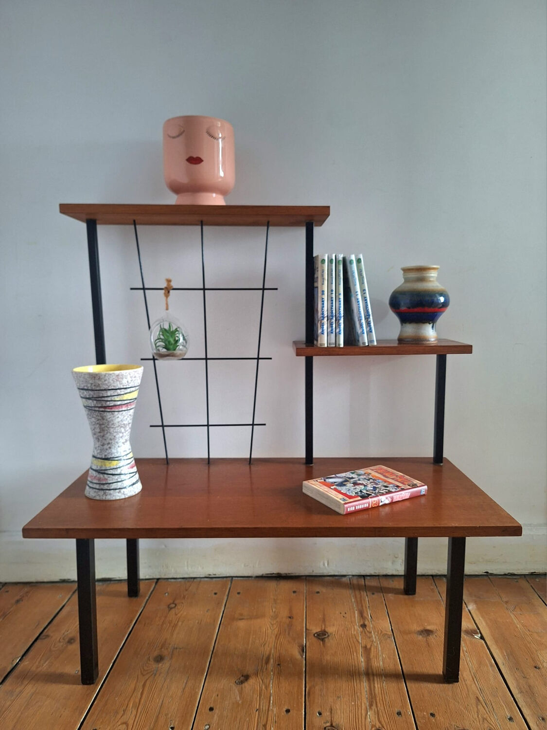 Meuble d’appoint vintage, porte-plantes